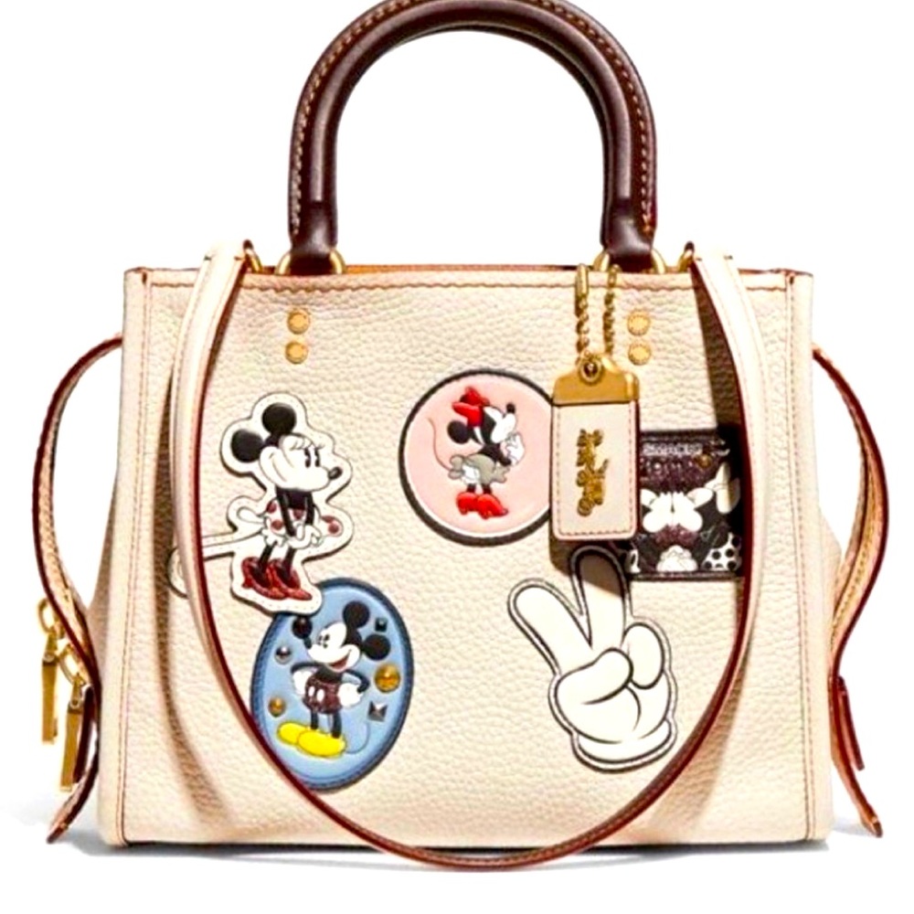 Coach x Disney Mickey and Minnie Mouse Rogue with Patches